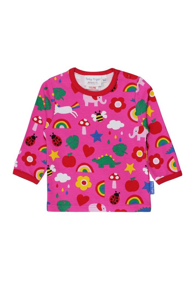 Toby Tiger Langarmshirt Langarmshirt mit Spielzeug Print von Toby Tiger