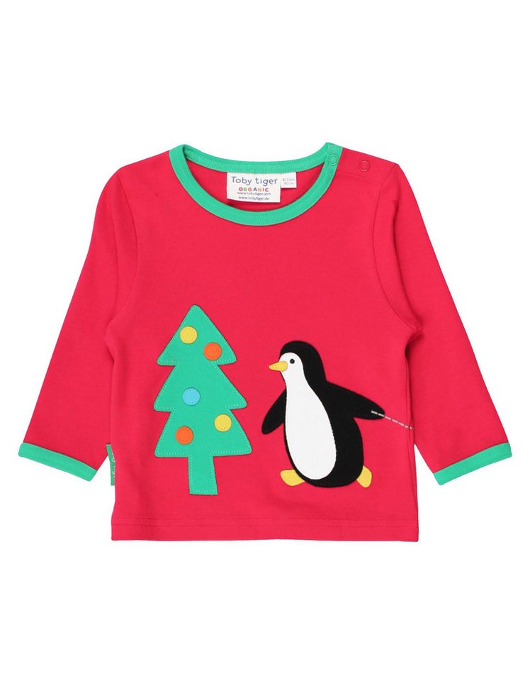 Toby Tiger Langarmshirt Langarmshirt mit Weihnachts Applikation von Toby Tiger
