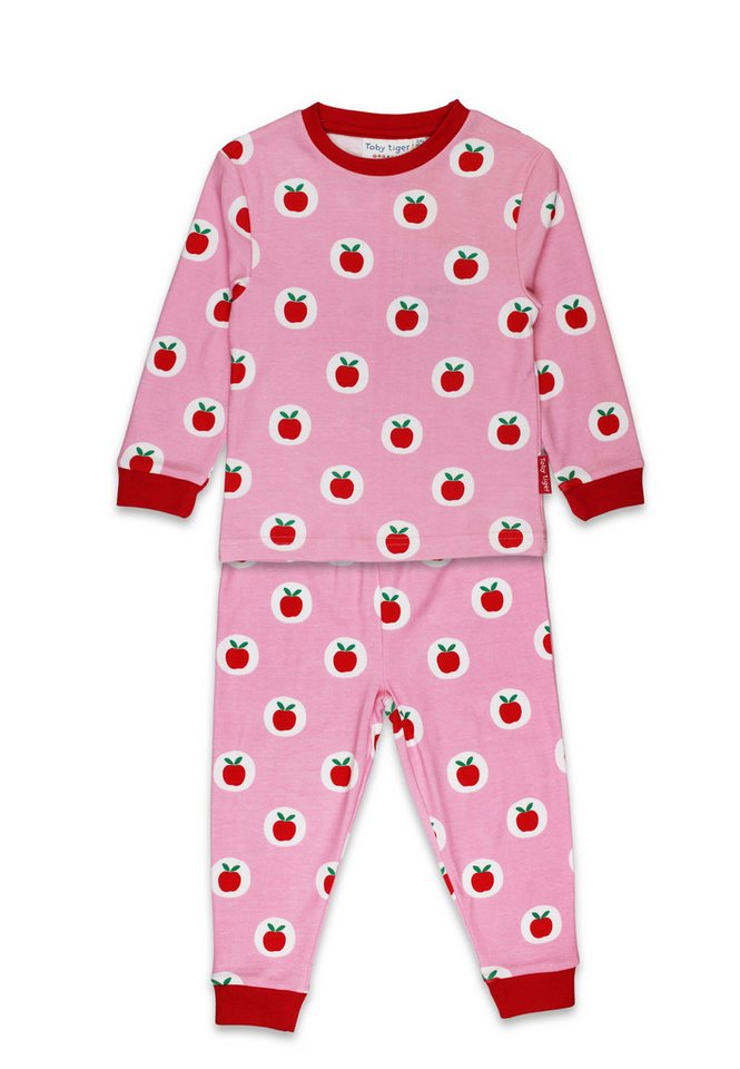Toby Tiger Schlafanzug Schlafanzug mit Apfel Print von Toby Tiger