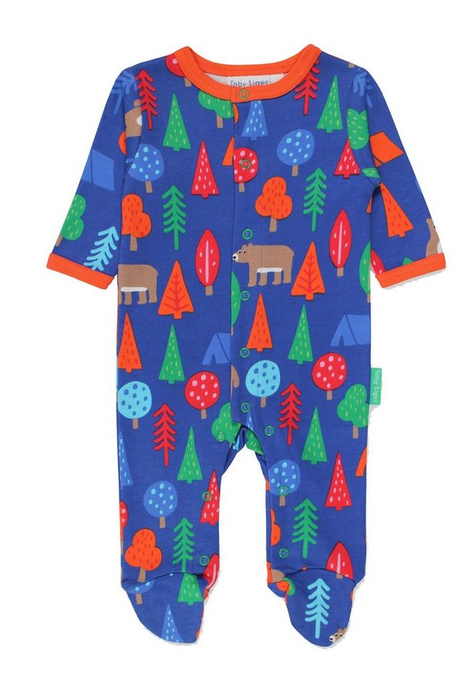 Toby Tiger Schlafanzug Schlafanzug mit Camping Bären Print von Toby Tiger