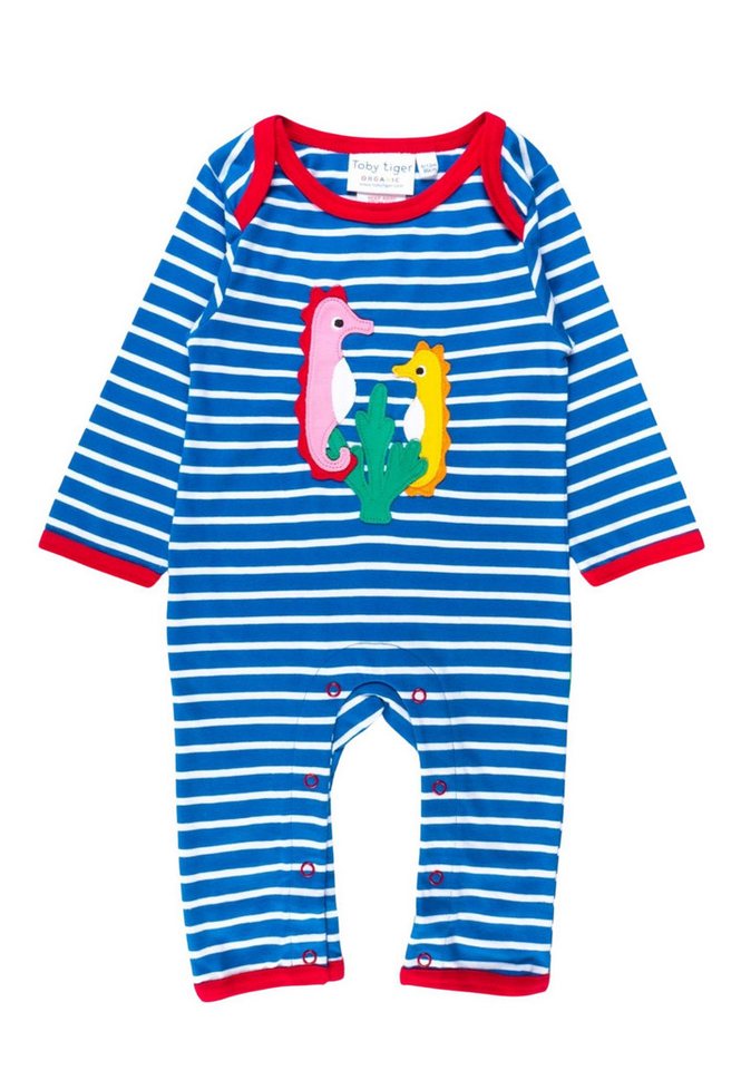 Toby Tiger Schlafanzug Schlafanzug mit Seepferdchen Applikation von Toby Tiger