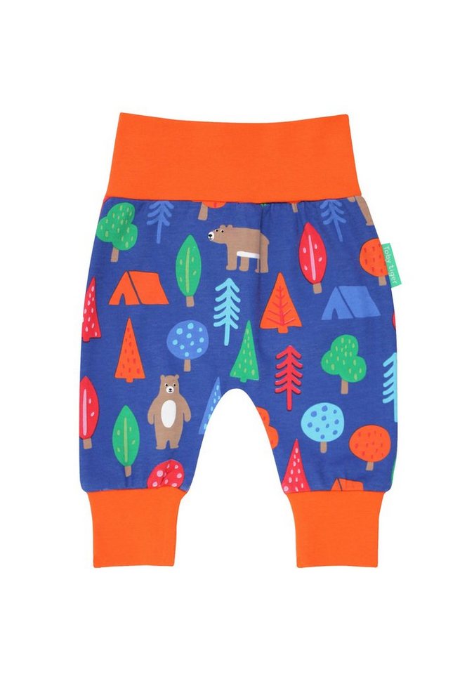 Toby Tiger Schlupfhose Baby Hose mit Camping Bären Print von Toby Tiger