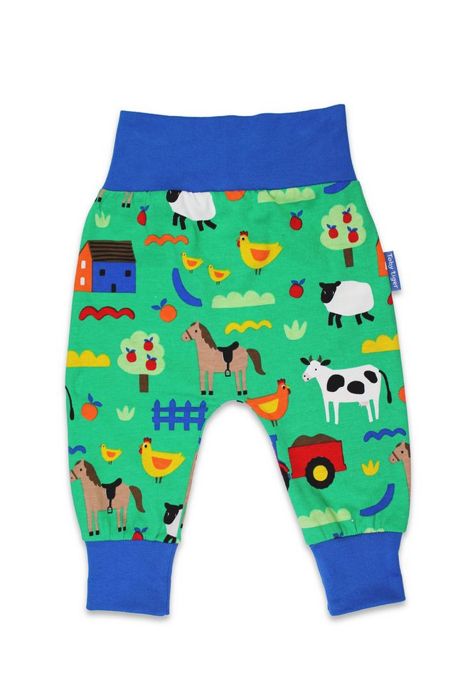 Toby Tiger Schlupfhose Hose mit Hillside Bauernhof Print Toby Tiger Schlupfhose Hose mit Hillside Bauernhof Print von Toby Tiger