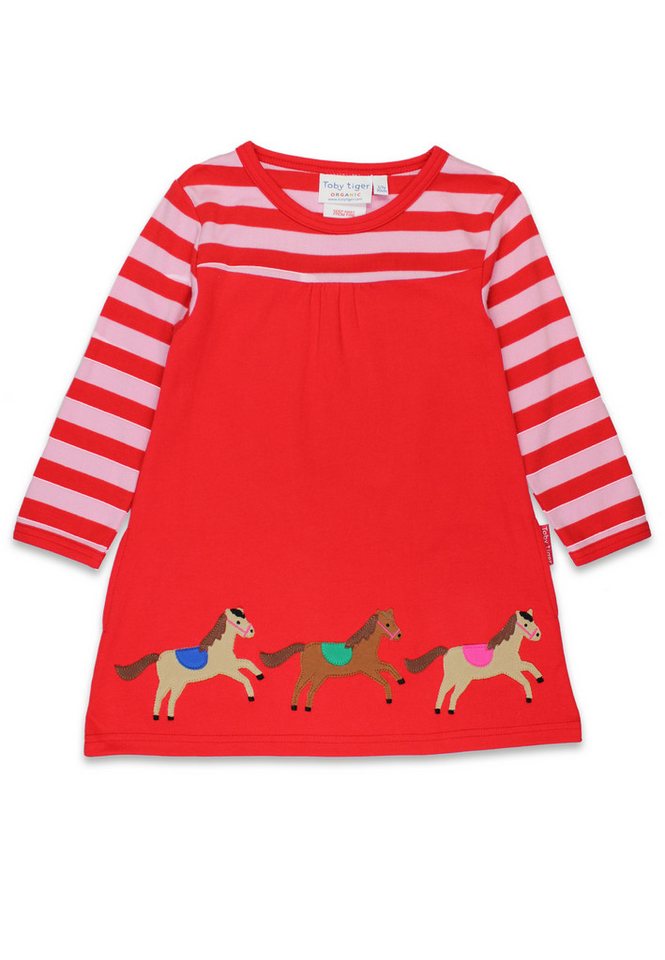 Toby Tiger Shirtkleid Jersey Kleid langarm mit Pferde-Applikation Toby Tiger Shirtkleid Jersey Kleid langarm mit Pferde-Applikation von Toby Tiger