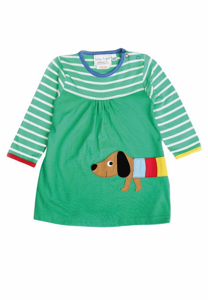 Toby Tiger Shirtkleid Jerseykleid mit Hunde Applikation von Toby Tiger