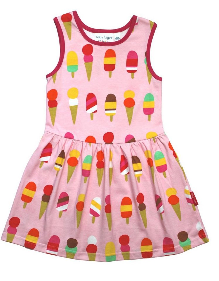 Toby Tiger Shirtkleid Kinder Kleid mit Eiscreme Print von Toby Tiger