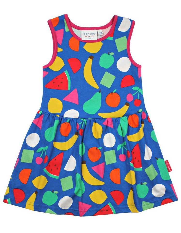 Toby Tiger Shirtkleid Kinder Kleid mit Früchte Print von Toby Tiger