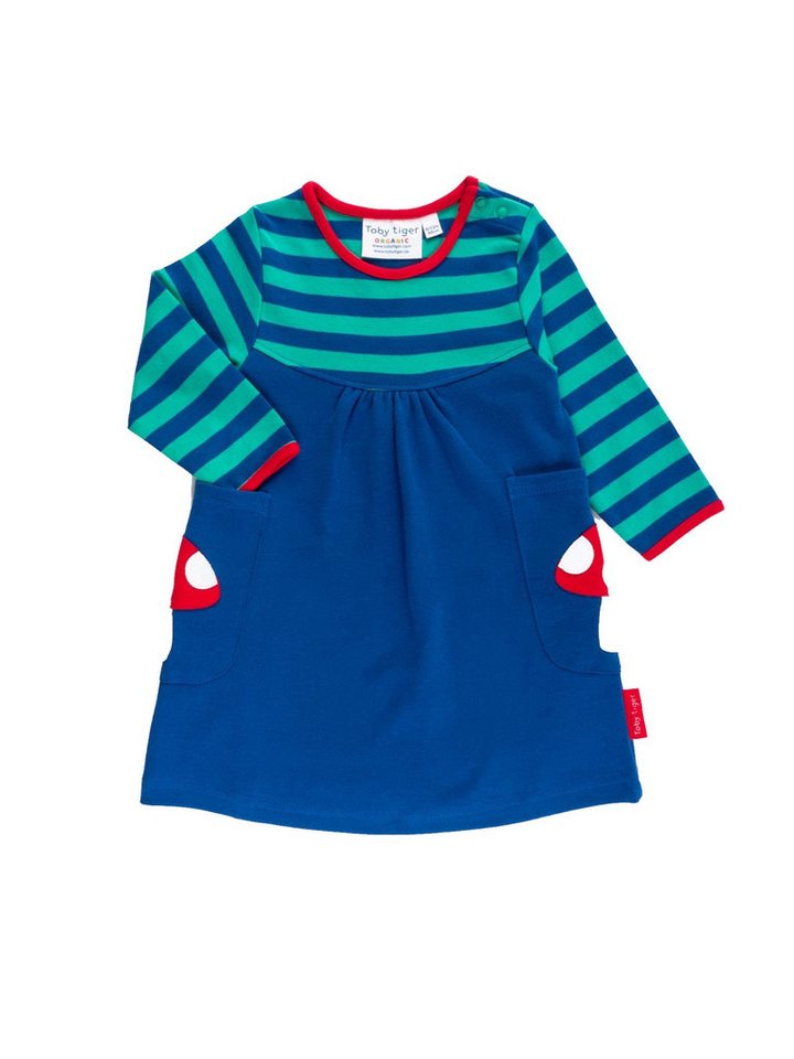 Toby Tiger Shirtkleid Kleid mit Blumen Muster und Pilz Applikation von Toby Tiger