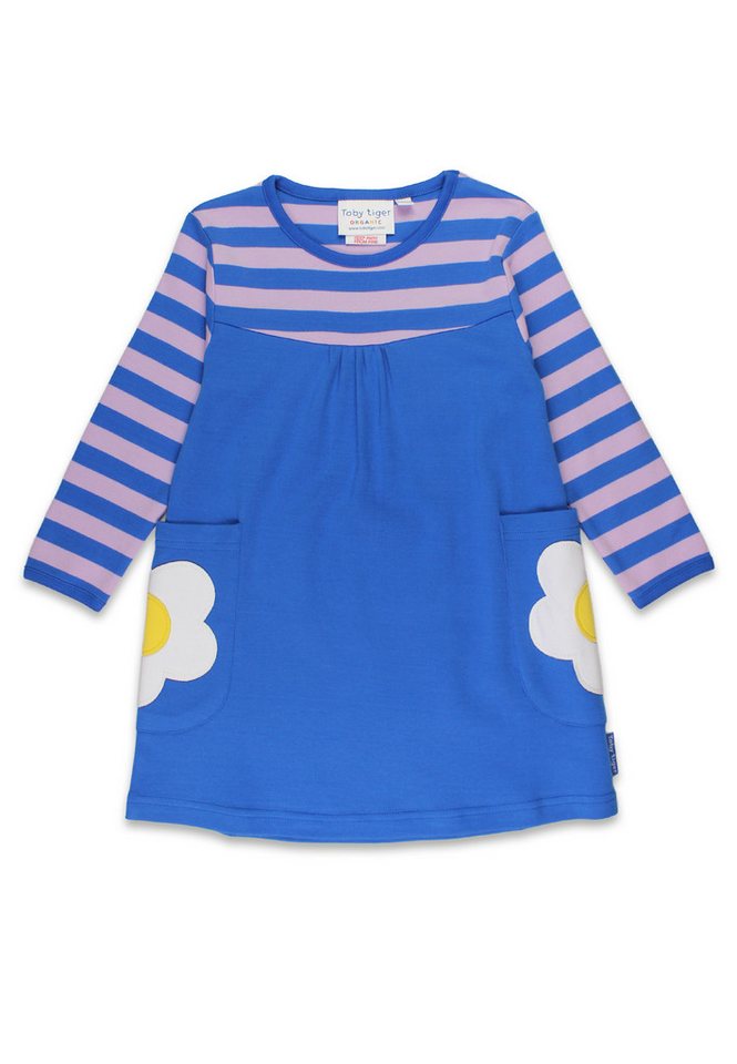 Toby Tiger Shirtkleid Kleid mit Gänseblümchen Applikation von Toby Tiger