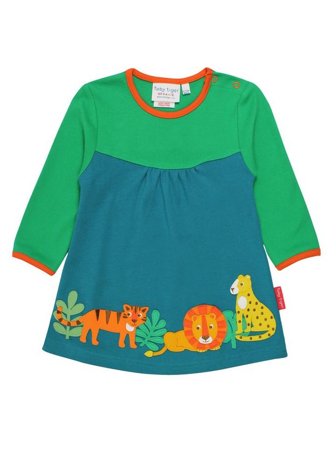 Toby Tiger Shirtkleid Kleid mit Raubkatzen Applikation von Toby Tiger