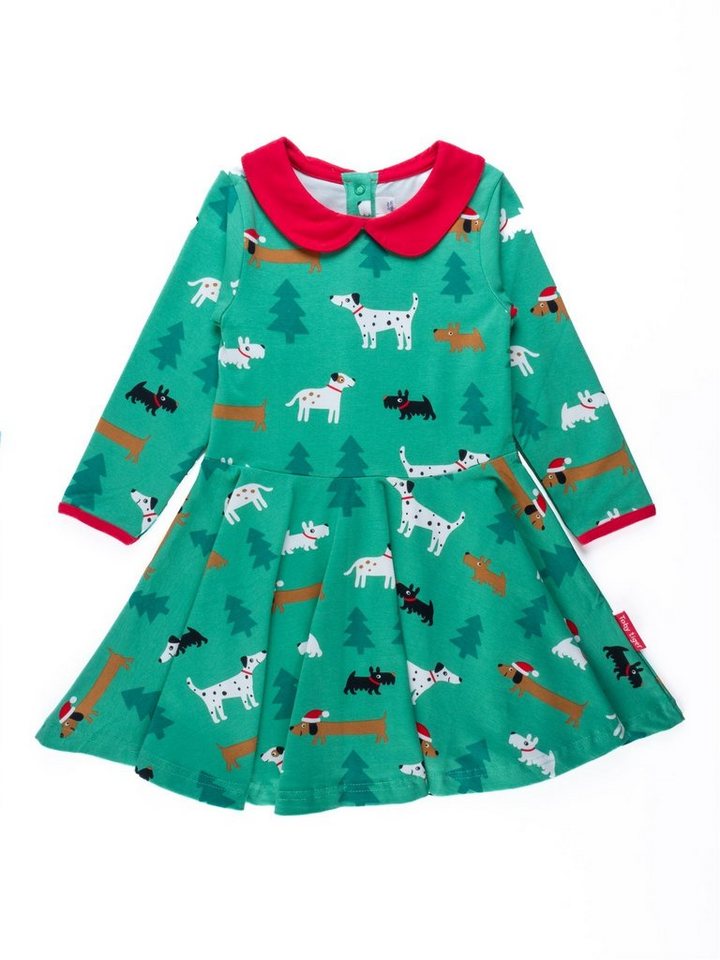 Toby Tiger Shirtkleid Skater Kleid mit "Christmas Dog" Applikation von Toby Tiger