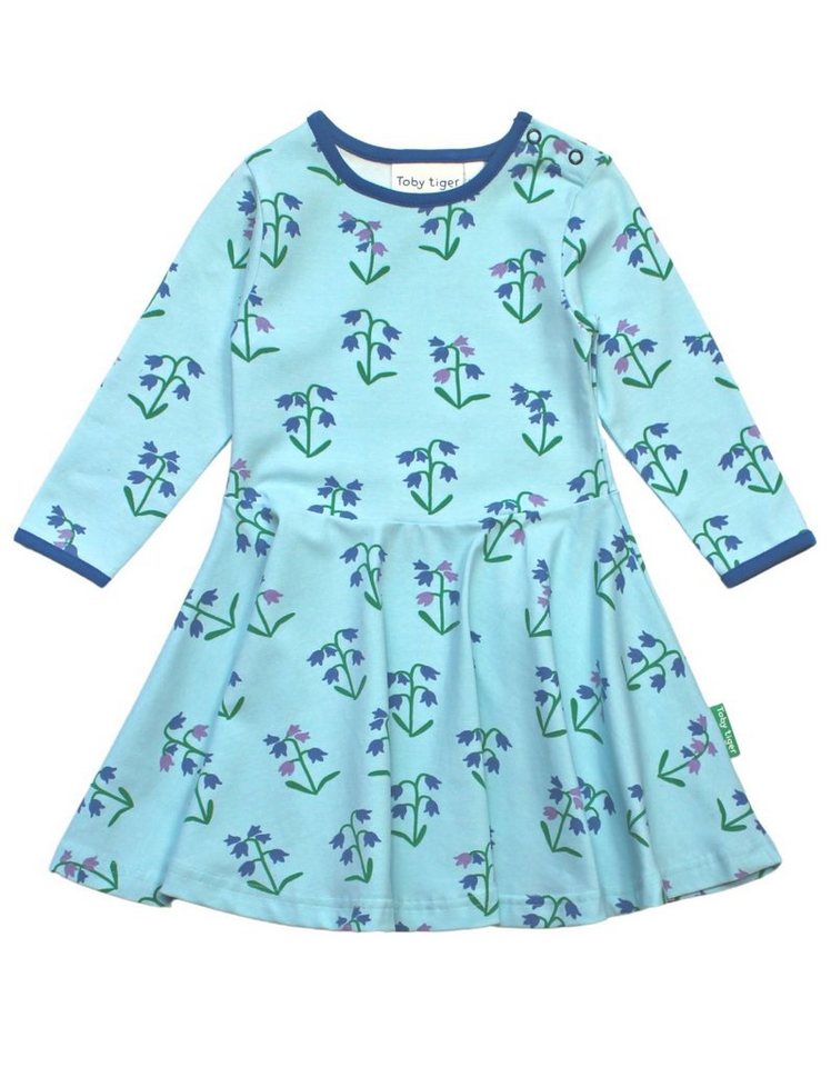 Toby Tiger Shirtkleid Skater Kleid mit Glockenblumen Print von Toby Tiger