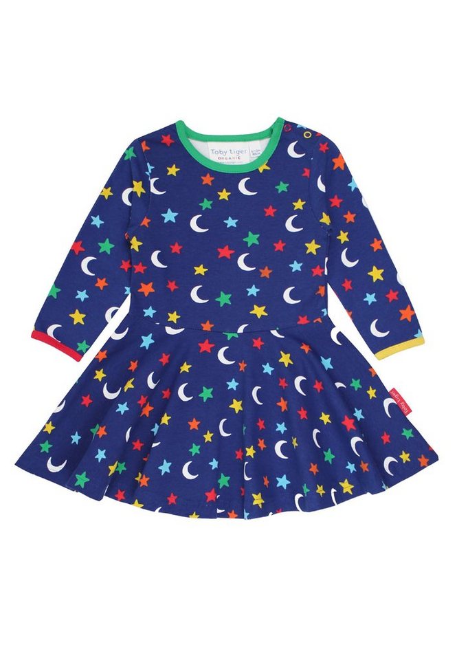 Toby Tiger Shirtkleid im Skater-Stil mit Mond und Sterne Print von Toby Tiger