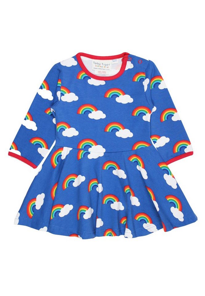 Toby Tiger Shirtkleid Skaterkleid mit Regenbogen Print von Toby Tiger