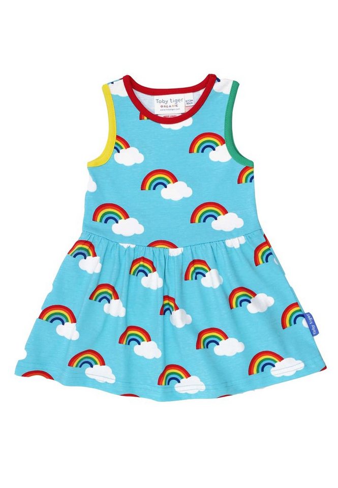 Toby Tiger Shirtkleid Trägerkleid mit Regenbogen Print von Toby Tiger