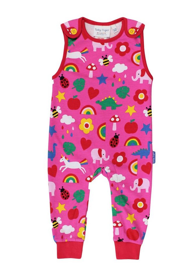 Toby Tiger Strampler mit Spielzeug Print von Toby Tiger