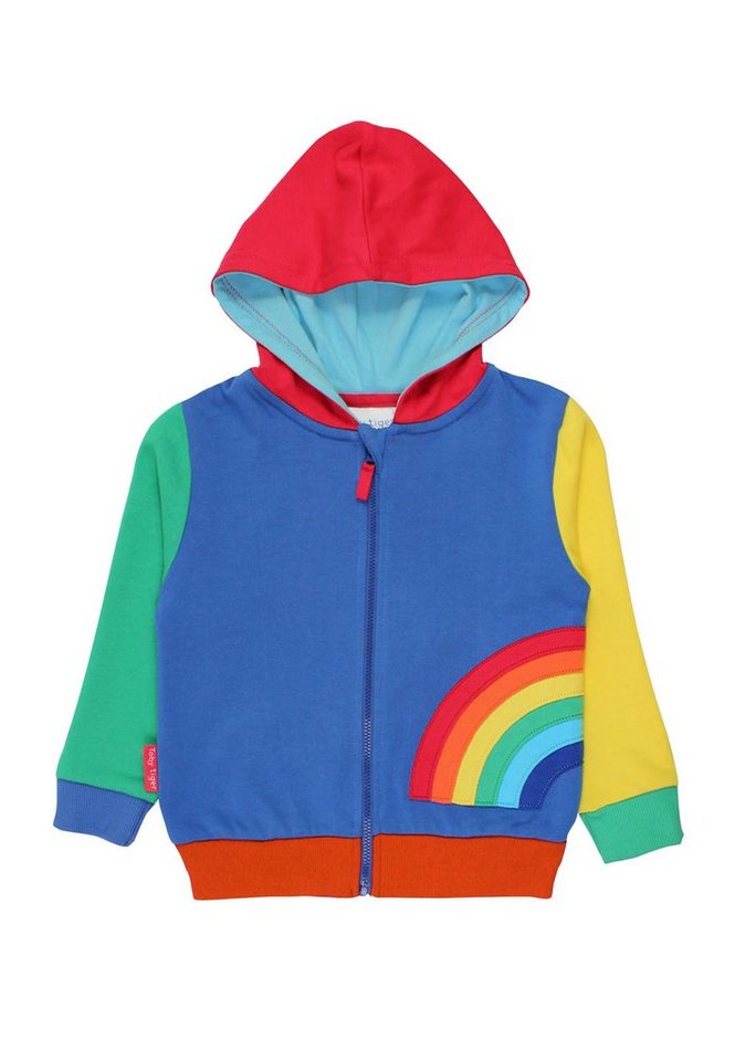 Toby Tiger Sweatjacke Sweatjacke mit Regenbogen Applikation von Toby Tiger