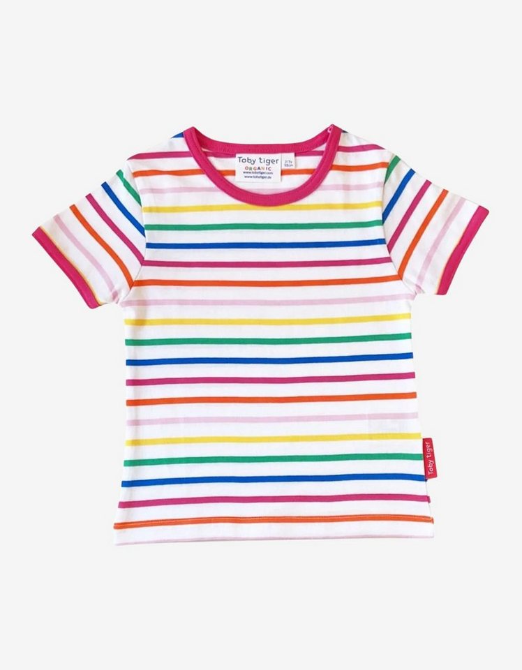 Toby Tiger T-Shirt T-Shirt mit Regenbogen-Streifen von Toby Tiger