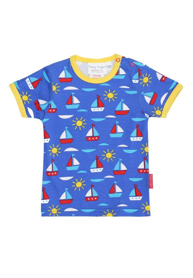 Toby Tiger T-Shirt T-Shirt mit Segelboot Print von Toby Tiger