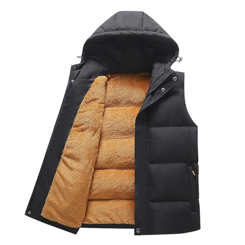 Tobysper Fleeceweste Herren Winterweste mit Kapuze Sportweste Daunenweste Lambswool Steppweste Slim Fit Kapuzenweste Outdoor Dicke Freizeit Gilet Ärmellos Jacke Basic Ärmellose Vest Tobysper Fleeceweste Herren Winterweste mit Kapuze Sportweste Daunenweste Lambswool Steppweste Slim Fit Kapuzenweste Outdoor Dicke Freizeit Gilet Ärmellos Jacke Basic Ärmellose Vest von Tobysper
