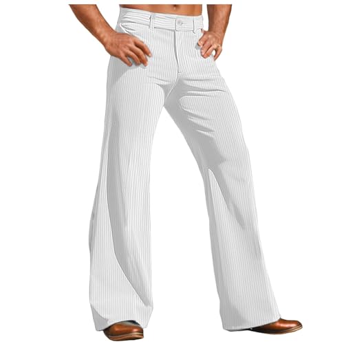 Tobysper Herren Flared RetroAnzughose Schlaghose 60er 70er Glockenhose Herren Vintage Weites Bein Karneval Disco Hosen Solid Einfach Business Hose Modisch Einfach Anzughose Tobysper Herren Flared RetroAnzughose Schlaghose 60er 70er Glockenhose Herren Vintage Weites Bein Karneval Disco Hosen Solid Einfach Business Hose Modisch Einfach Anzughose von Tobysper