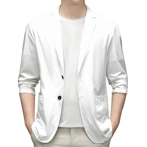 Tobysper Herren Sakko Freizeit Anzug Business Anzugjacke Große Größen Blazer Dünne Lose Blouson Jacke Atmungsaktiv für Männer Retro Leicht Sportlich Sportsakko Einfarbige Blazer Tobysper Herren Sakko Freizeit Anzug Business Anzugjacke Große Größen Blazer Dünne Lose Blouson Jacke Atmungsaktiv für Männer Retro Leicht Sportlich Sportsakko Einfarbige Blazer von Tobysper