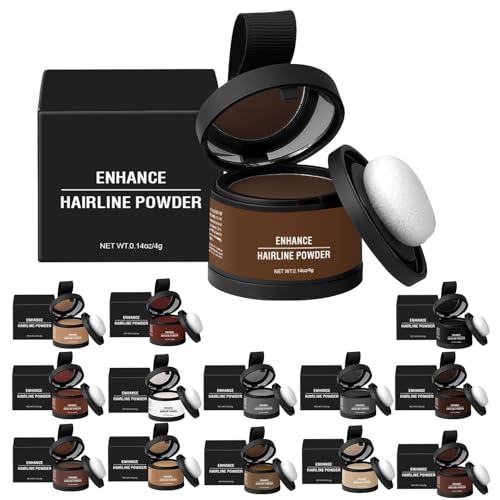 TocaFeank Haaransatzpuder für Frauen,Haarpuder - Haartextur-Puder zur Wurzelabdeckung, inklusive Applikator,Langanhaltendes Haarschattierungswerkzeug, Haar-Concealer, Grauabdeckung für feines und von TocaFeank