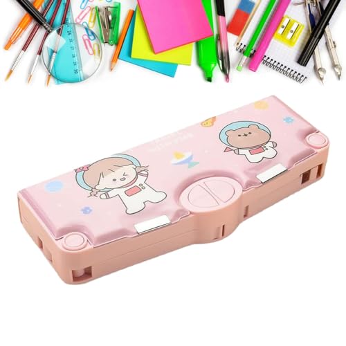 TocaFeank Multifunktions Pop Up Federmäppchen | Knöpfe Cartoon-Muster Stiftboxen | K awaii Niedliche Cartoon Bleistiftbox | U NicornBriefpapier Set | Ästhetische Stiftetaschen mit 5 Schreibwaren von TocaFeank