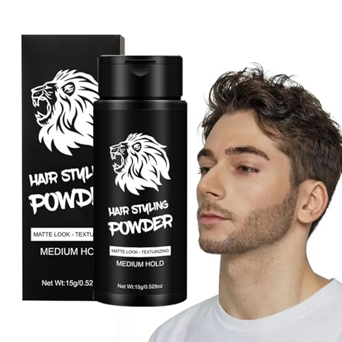 TocaFeank Texturpulver Für Männer 15g | Volumenpulver Für Haare,Langzeit-Haarstyling mit Volumeneffekt für Wurzeln Texturierung Home Travel Frauen Männer von TocaFeank