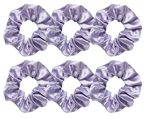 Seiden-Haargummis für Damen, Seiden-Haargummis zur Vorbeugung von Frizz-Prävention, weiche und seidige Haargummis, Haarschmuck für Frauen und Mädchen, elastische Pferdeschwanz-Halter (Hellviolett) Seiden-Haargummis für Damen, Seiden-Haargummis zur Vorbeugung von Frizz-Prävention, weiche und seidige Haargummis, Haarschmuck für Frauen und Mädchen, elastische Pferdeschwanz-Halter (Hellviolett) von Toced