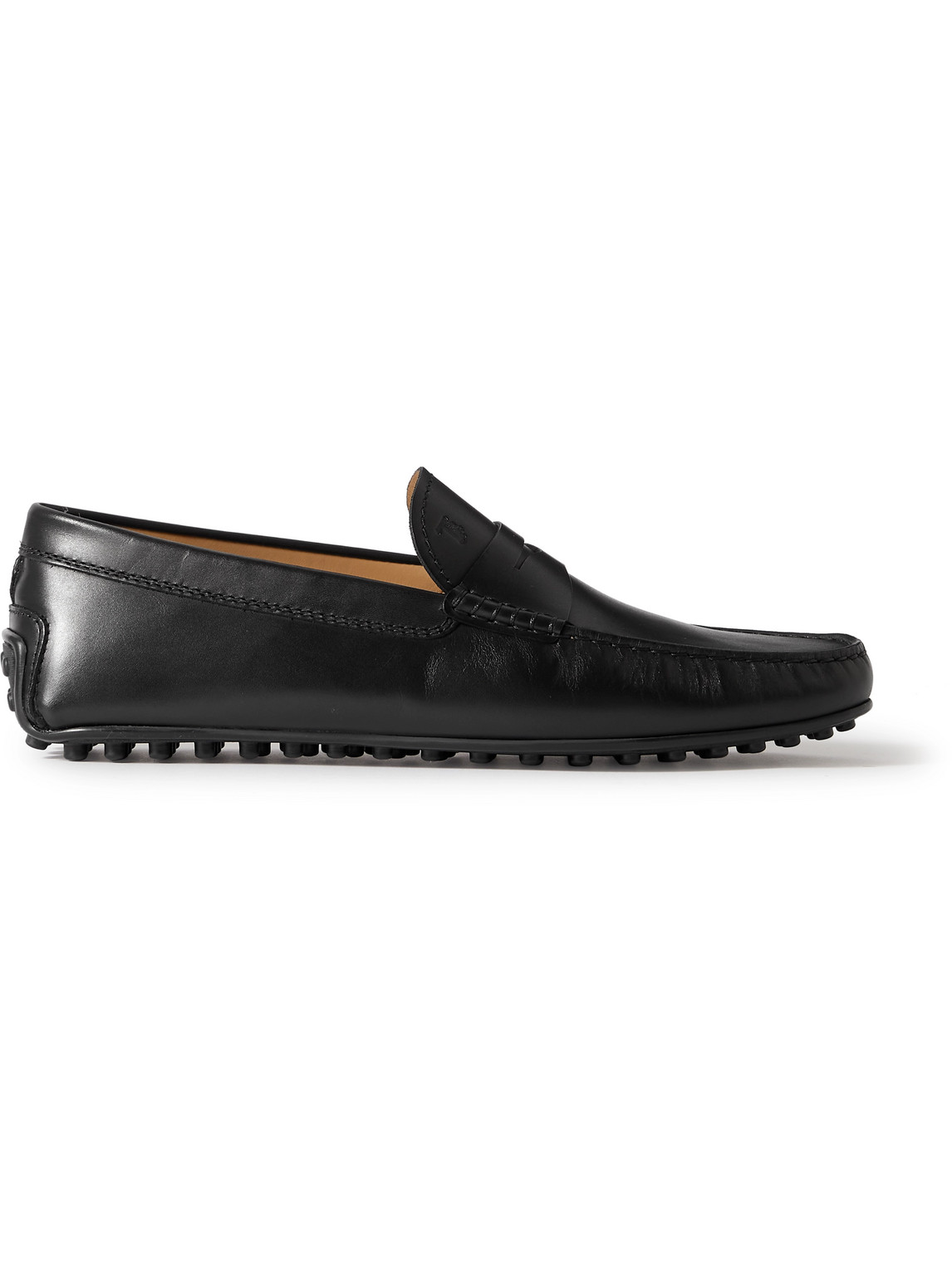 Tod's - City Gommino Logo-Debossed Leather Driving Shoes - Men - Black - UK 8 von Tod's