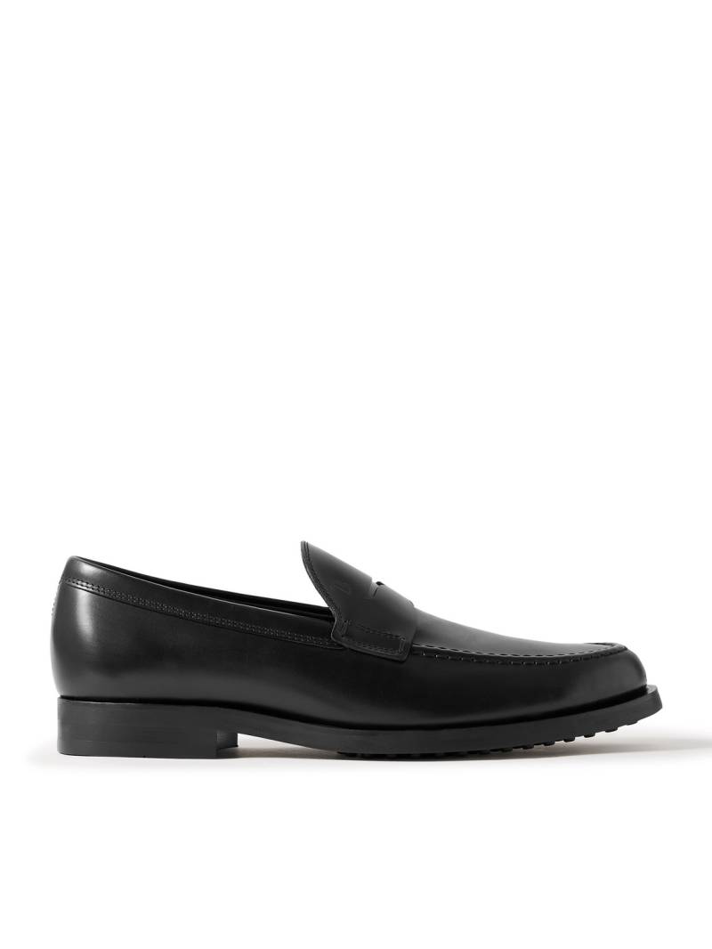 Tod's - Glossed-Leather Penny Loafers - Men - Black - UK 7 von Tod's