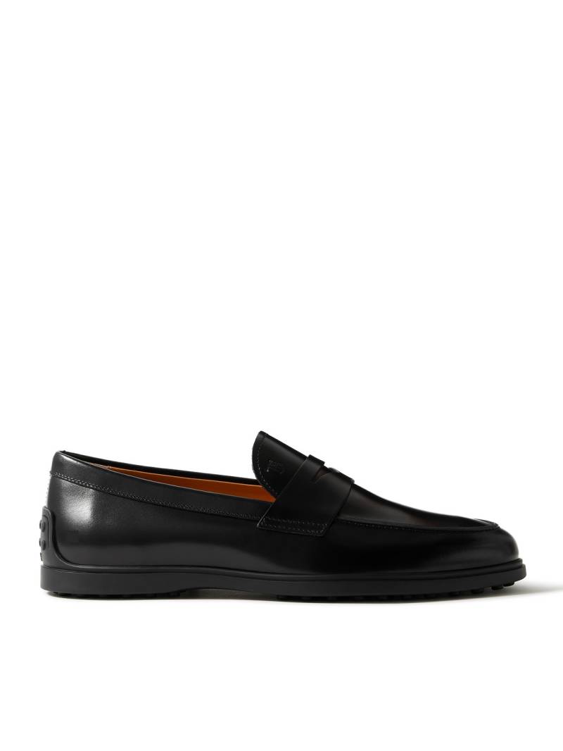 Tod's - Gomma Leather Penny Loafers - Men - Black - UK 12 von Tod's