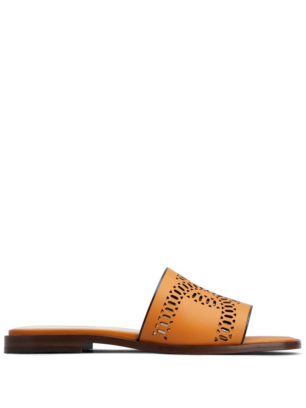 Tod's Sandalen mit Laser-Cuts - Orange von Tod's