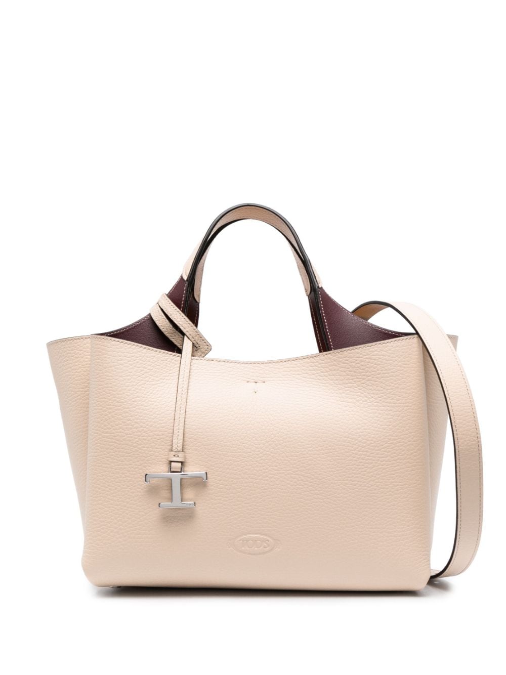 Tod's Shopper mit Logo-Schild - Nude von Tod's