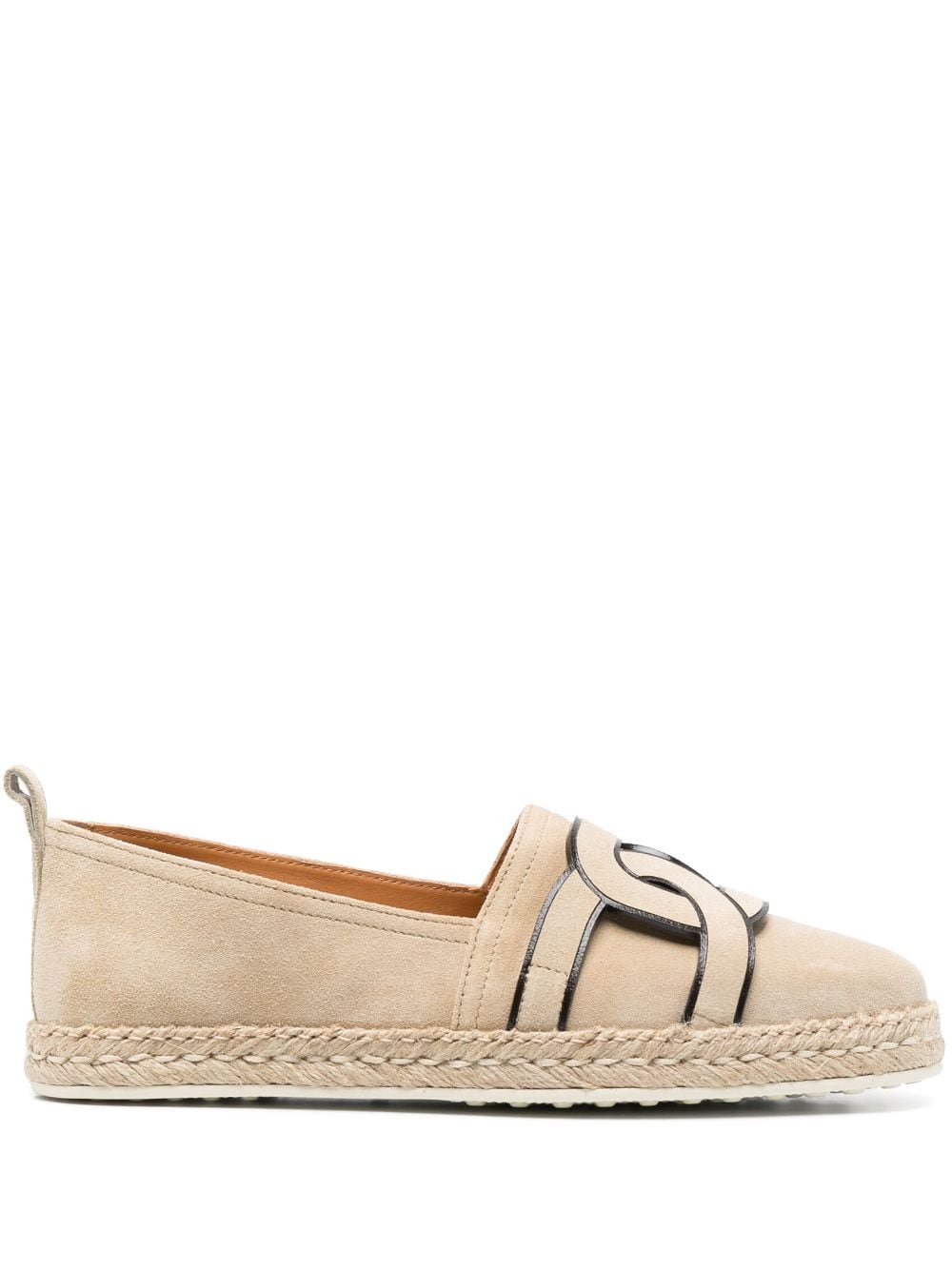 Tod's Espadrilles mit Kettendetail - Nude von Tod's