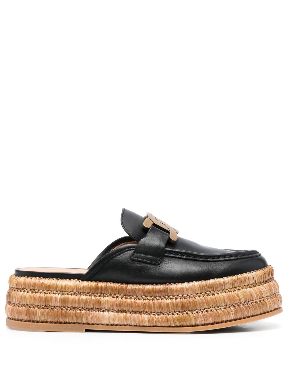 Tod's Espadrilles aus Leder - Schwarz von Tod's