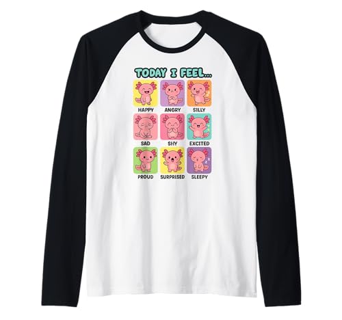 Today I Feel Axolotl Kids Emotions Raglan Today I Feel Axolotl Kids Emotions Raglan von Today I Feel Axolotl Wear