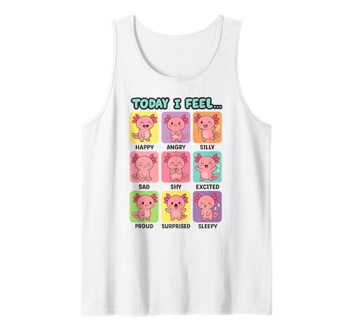 Today I Feel Axolotl Kids Emotions Tank Top Today I Feel Axolotl Kids Emotions Tank Top von Today I Feel Axolotl Wear