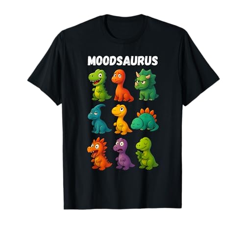 Mixed Emotions Dinosaurs Moods Moodsaurs Feelings Shirt Kinder T-Shirt von Today I Feel Dinosaur Funny Boys Girls Toddler Tee