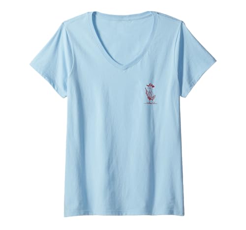 Damen Heute bin ich eine ernsthafte Gans Lustige Cowboygans T-Shirt mit V-Ausschnitt Damen Heute bin ich eine ernsthafte Gans Lustige Cowboygans T-Shirt mit V-Ausschnitt von Today I'm A Serious Goose Funny humor design