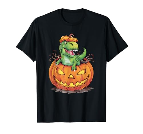 Dinosaurier Trex Kleinkind Jungen Halloween Kinder T-Shirt von Toddler Boy Halloween Gifts For Boys Kids