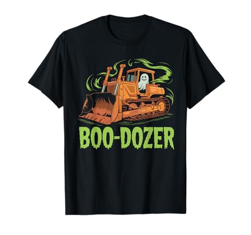 Gruseliger Geist Halloween Jungen Kleinkind Kinder Halloween Kostüm T-Shirt Gruseliger Geist Halloween Jungen Kleinkind Kinder Halloween Kostüm T-Shirt von Toddler Boy Halloween Shirt Kids Retro Boo-Dozer