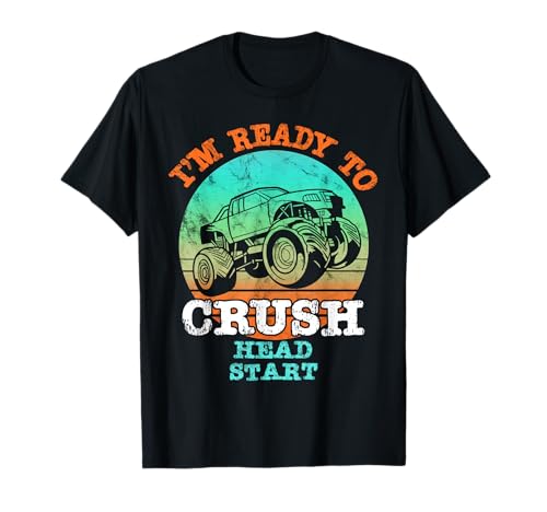 Kids I'm Ready to Crush Head Start Monster Truck für Jungen Kinder T-Shirt Kids I'm Ready to Crush Head Start Monster Truck für Jungen Kinder T-Shirt von Toddler Boy School Shirts For Boys Kids
