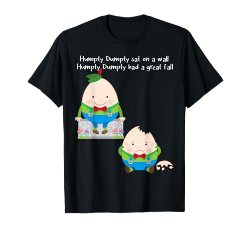 Humpty Dumpty Kids Kinderliederreim T-Shirt von Toddler Kids Cute Fun Apparel by T4Kids