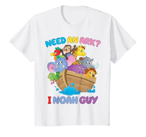Kinder Kleinkind Need Arche I Noah Guy Christian Easter Boy Gott Sohn T-Shirt von Toddler Need An Ark Noah Guy Godbrother Godsister