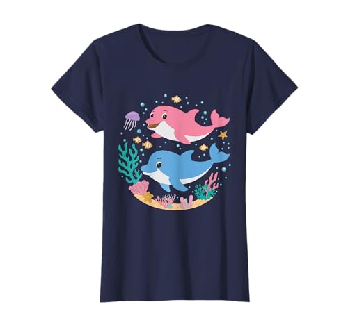 Süßes Delfin-Shirt für Mädchen, Kinder und Kleinkinder T-Shirt Süßes Delfin-Shirt für Mädchen, Kinder und Kleinkinder T-Shirt von Toddlers Girls Apparel and Gadget