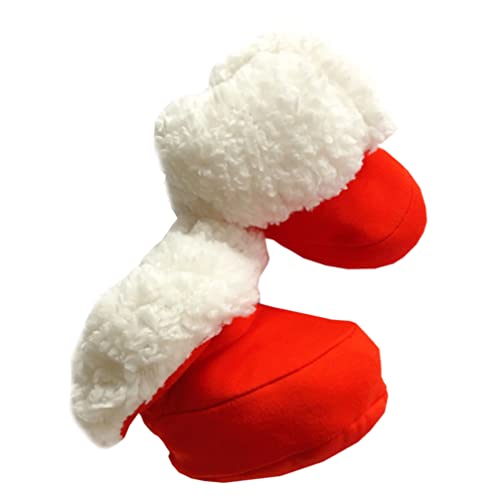 Toddmomy 1 Paar Baumwollschuhe Socken Booties Neugeborene Weicher Fleece-stiefel Weihnachtsmann-cosplay Weihnachtsbodenschuh Santa Booties Baby Babyschuhe Kind Baby Schuhe Rutschfest Sherpa von Toddmomy