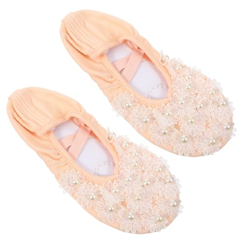 Toddmomy 1 Paar Soft-Soled-Tanzschuhe Ballettschuhe für Mädchen Hausschuhe Spitzenschuhe für Mädchen Ballettschuhe Mädchen Ballettzubehör für Mädchen Spitzenschuhe Ballett Kunstleder von Toddmomy