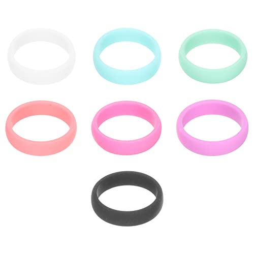 Toddmomy 1 Satz Teiliges Frauen Silikonringe Flexible Langlebige Sport Und Hochzeitsringe Ergonomisches Design Wasserfest Für Fitness Und Alltag 7 Stück von Toddmomy